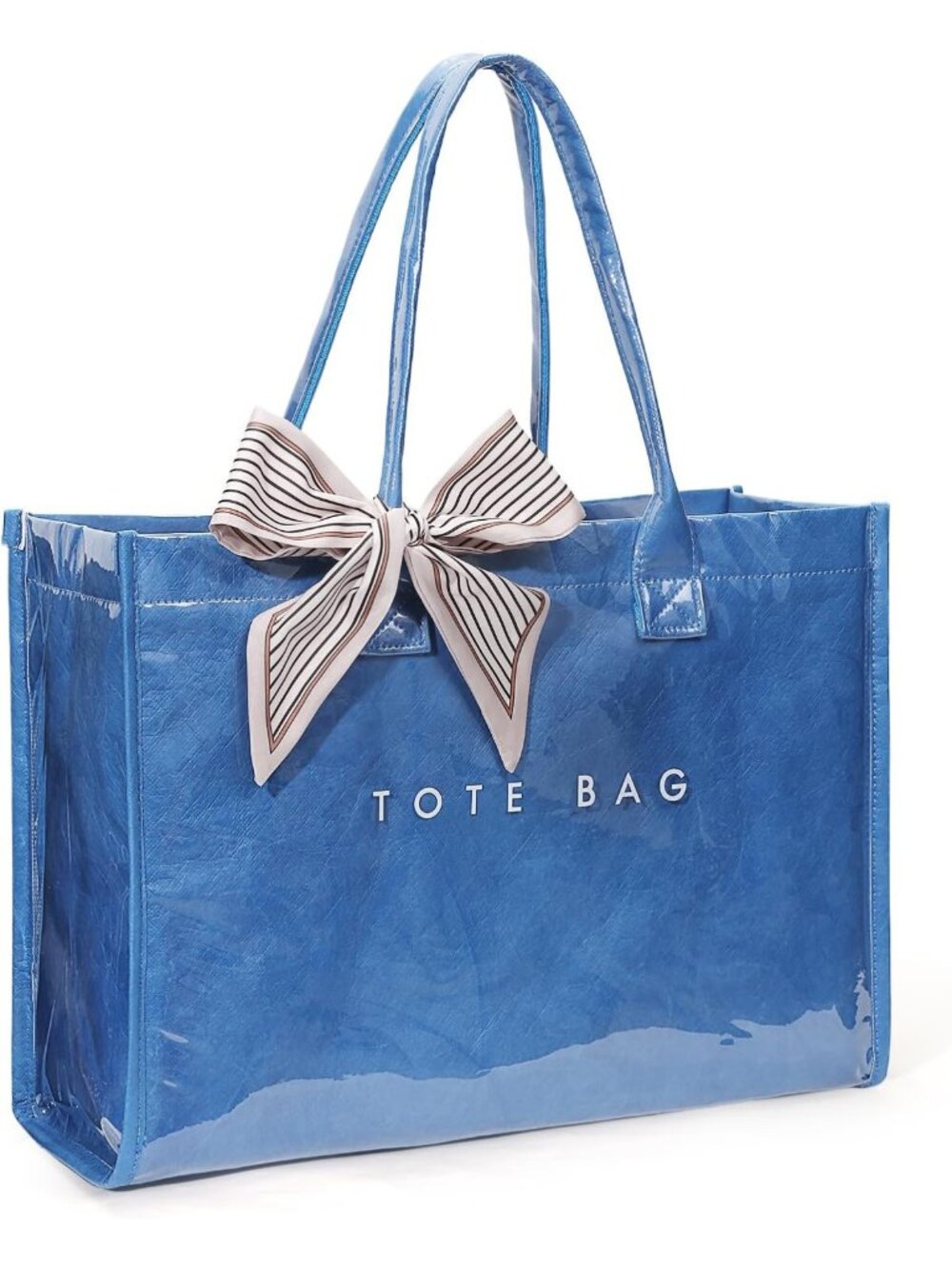Stylish Waterproof PVC Tote Bag - Versatile Jelly Beach & Work Hobo Handbag